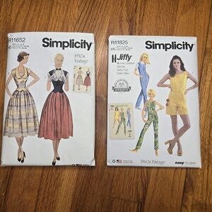 Simplicity 1960s Vintage Patterns - Yellow and Multicolor Designs